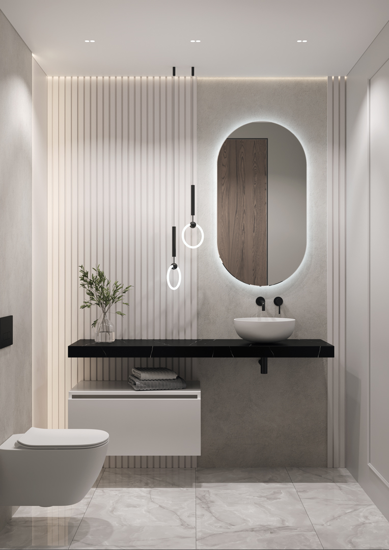 Тумба для ванной Armadi Art Flat 897-080-W 800×383×460 мм, цвет белый глянцевый — Основное изображение