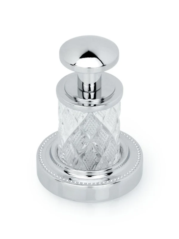 Крючок для ванной Boheme Murano Cristal 10906-CRST-СН 110×175×100 мм, цвет хром