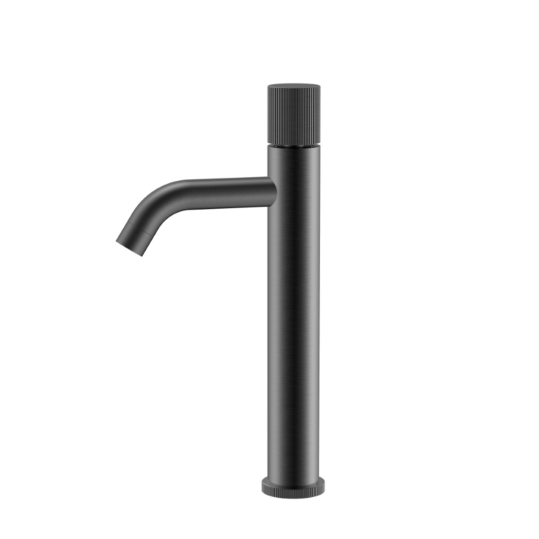 Смеситель для раковины-чаши Boheme Stick 122-GM.3 160×45×331 мм, цвет графитовый — Основное изображение