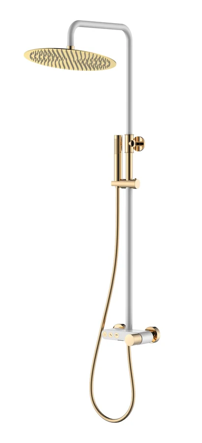 Душевая стойка Boheme Stick 128-WG.2 570×185×1090 мм, цвет золото