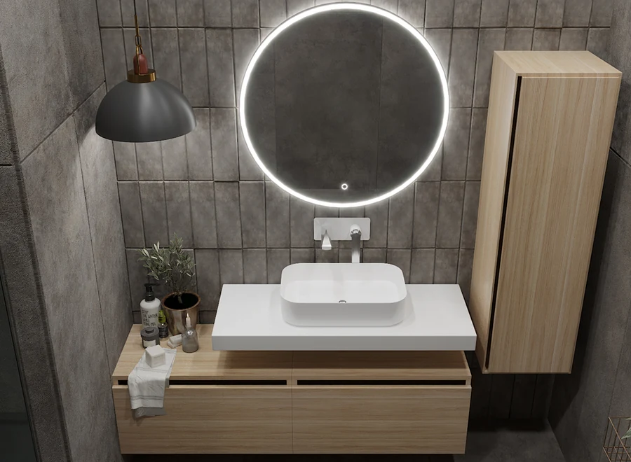 Тумба для ванной Armadi Art Flat 897-100-L 1000×383×460 мм