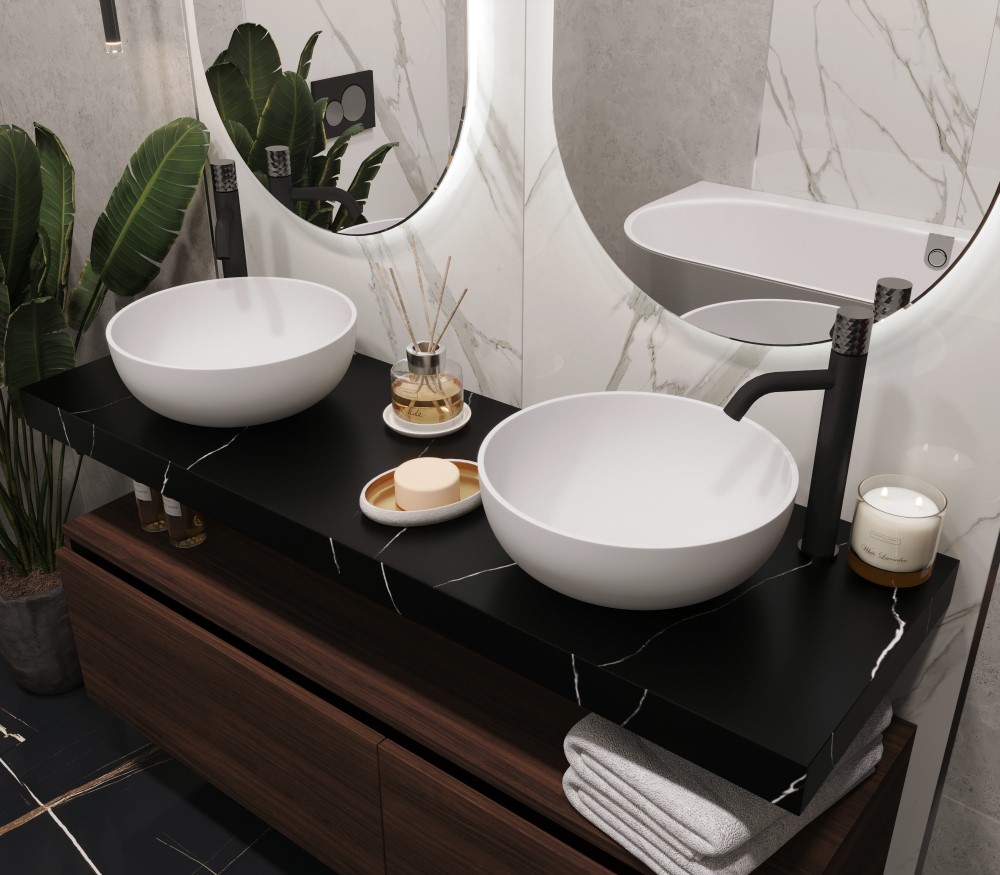 Столешница для ванной Armadi Art Flat 869-140-NM 141×46×7 см — Основное изображение