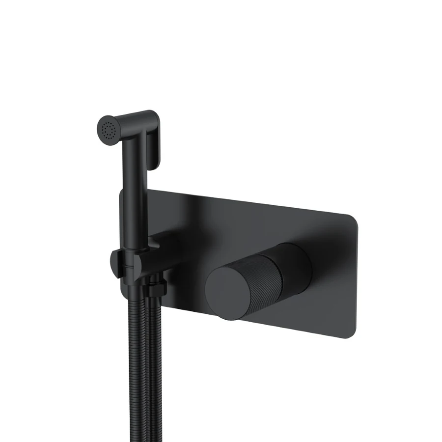 Гигиенический душ Boheme Stick 127-BB.4 203×230×100 мм, цвет черный матовый
