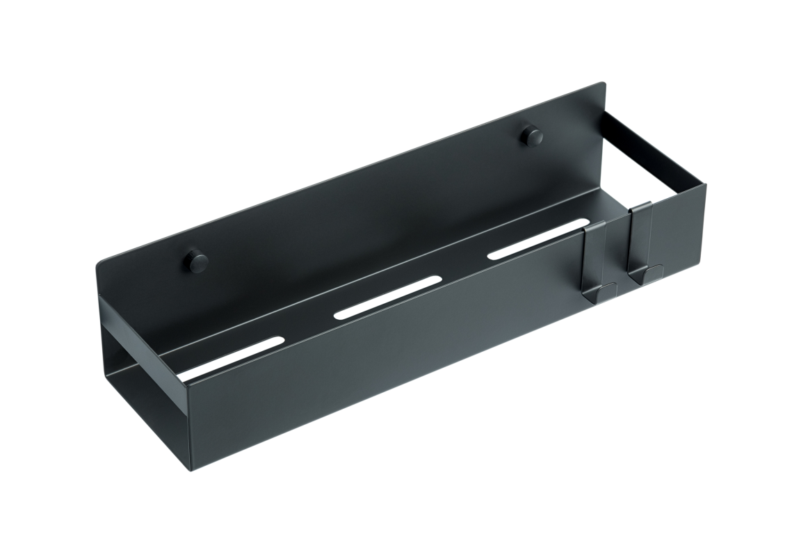 Полка для ванной Boheme Q 10965-B 8×35×10 см, цвет черный матовый — Основное изображение