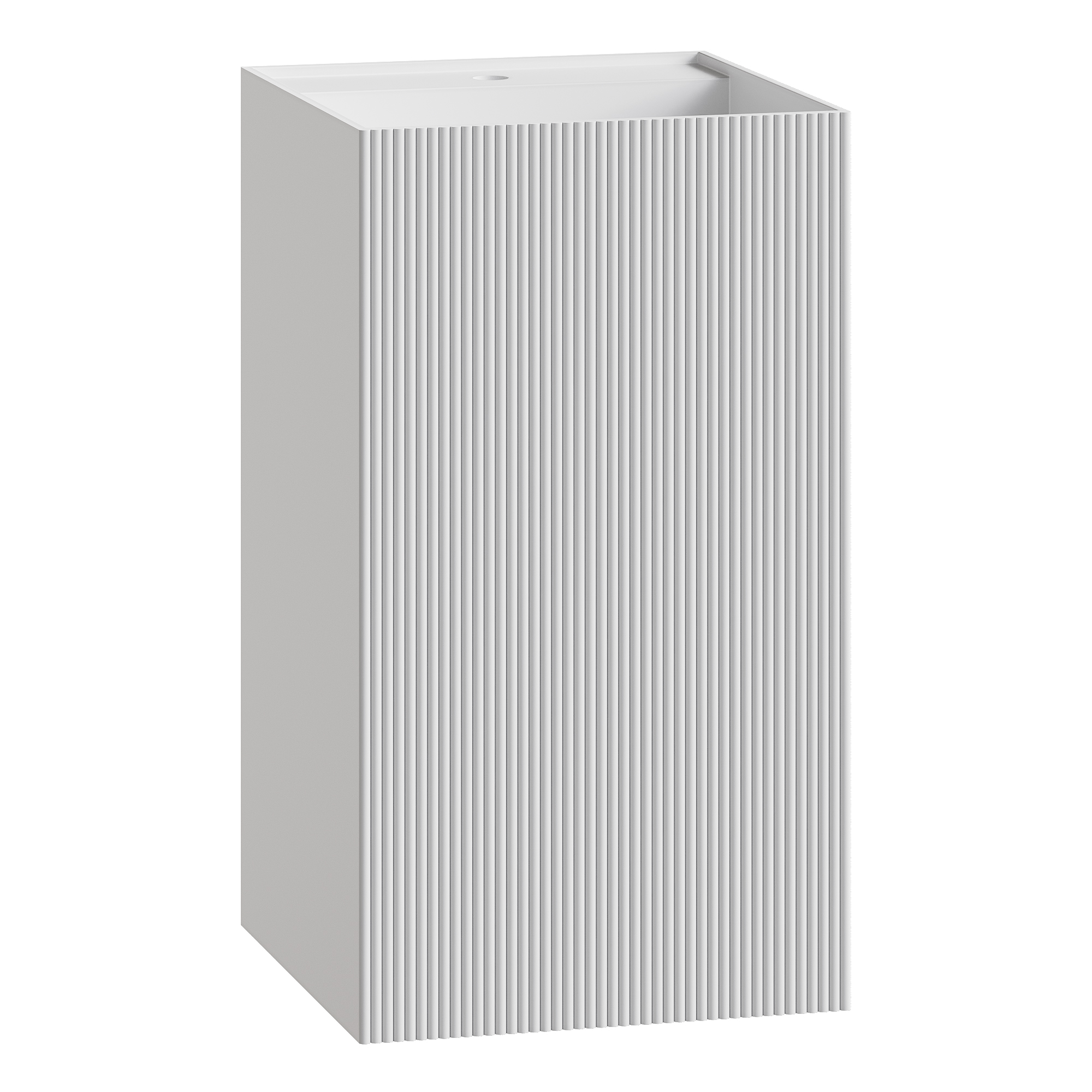 Раковина напольная Armadi Art Cube 802-R-MW 48×48×85 см, цвет белый матовый — Основное изображение