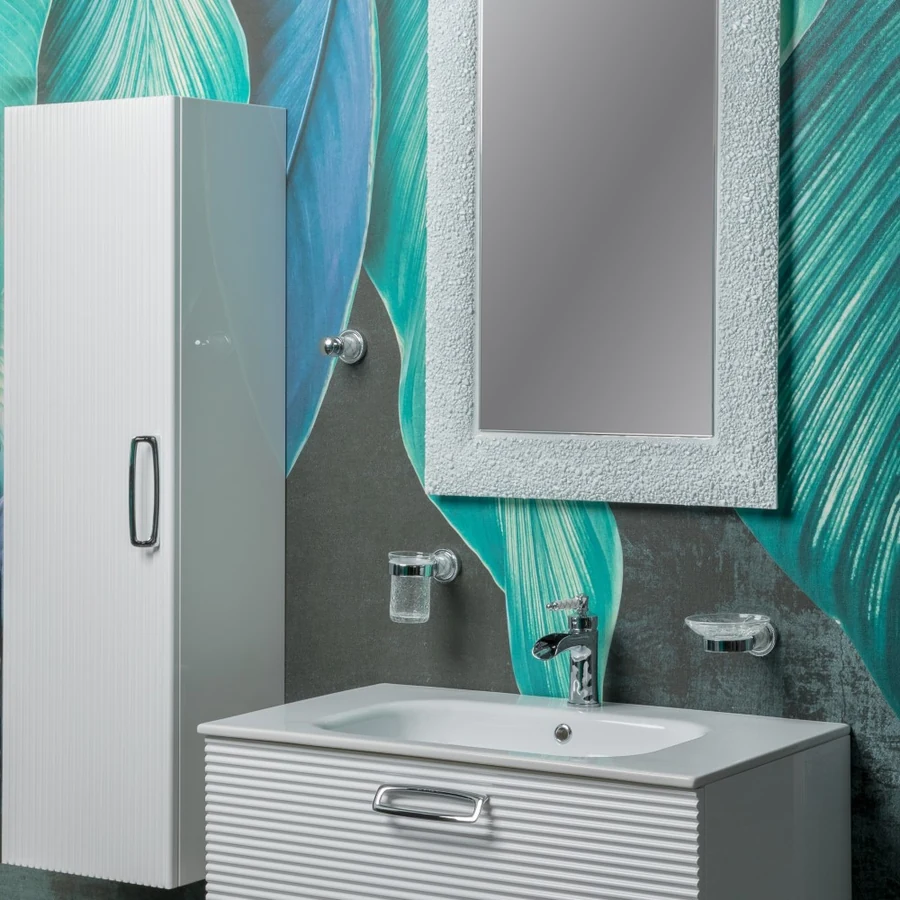 Пенал для ванной Armadi Art Vallessi Avantgarde 845-WCR 350×280×1200 мм, цвет белый матовый