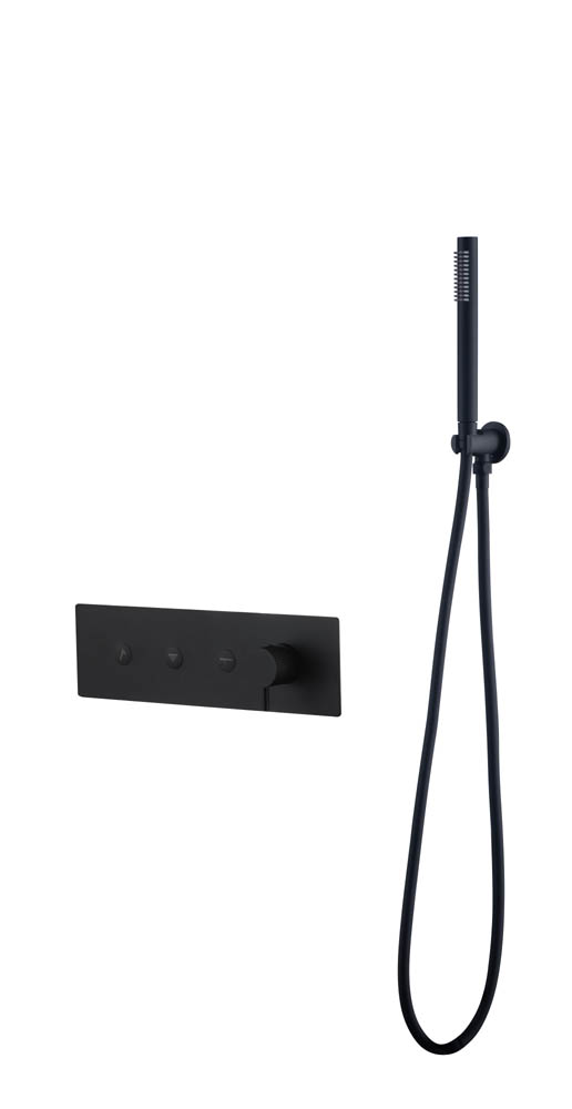 Душевая система Boheme Fusion 130-SYS-B 5×40×12 см, цвет черный матовый — Основное изображение