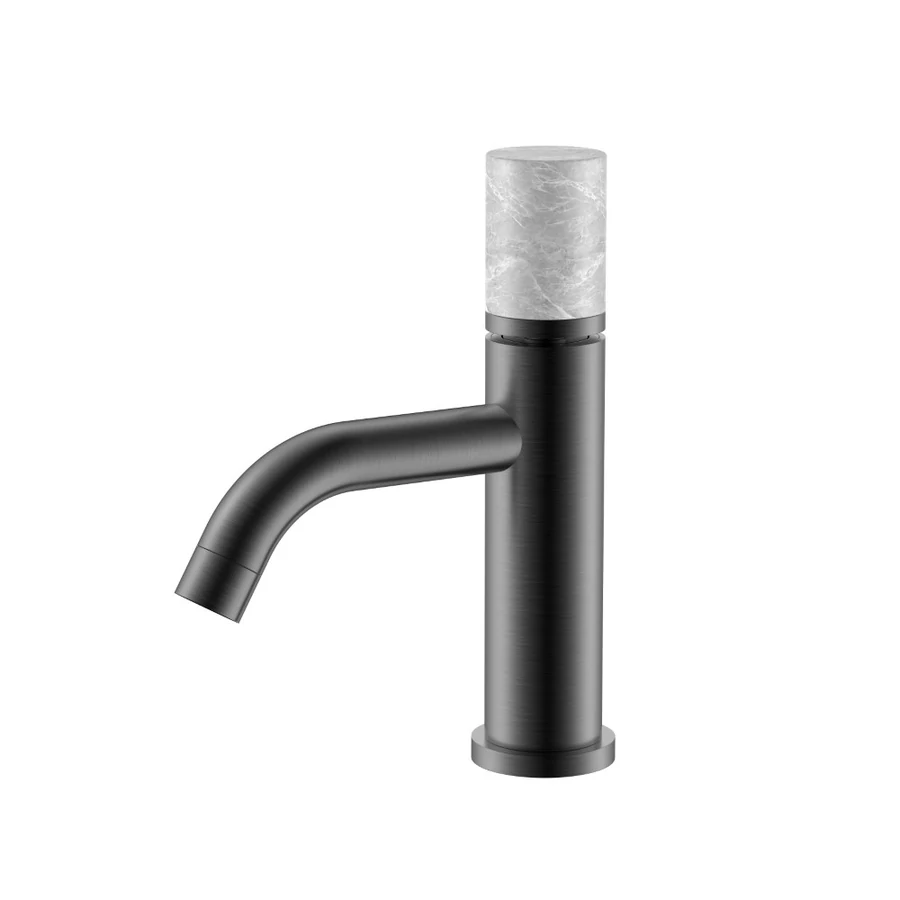 Смеситель для раковины Boheme Stick 121-GM-MR-GR 160×45×201 мм, цвет графитовый