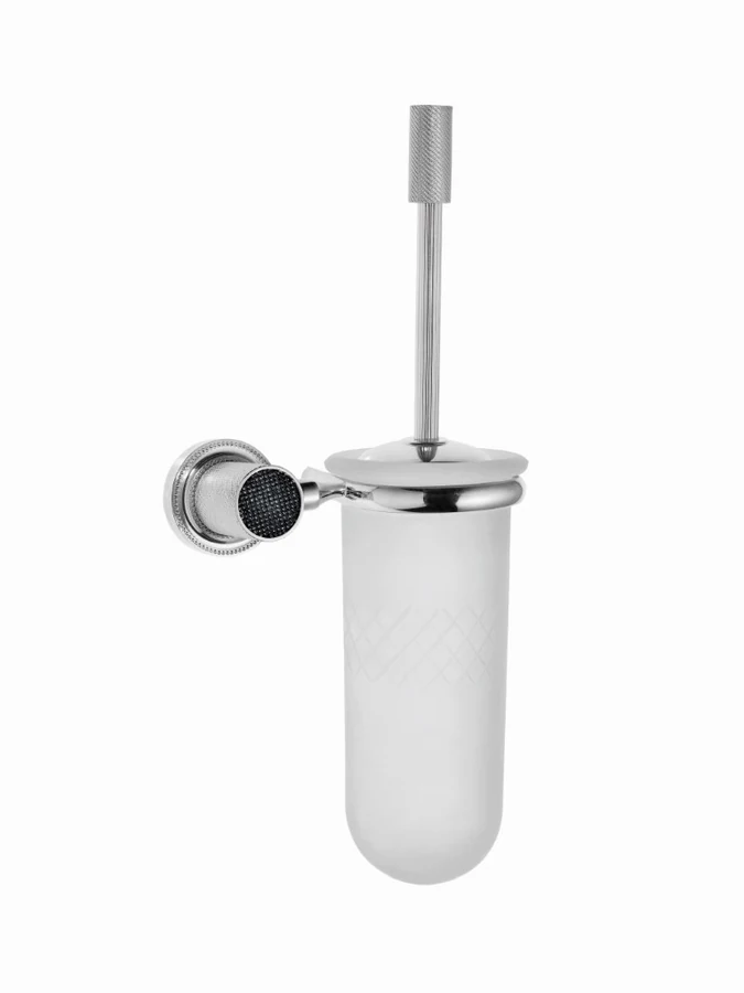 Ёршик для унитаза Boheme Royal Cristal 10933-CR-B 15×2×8 см, цвет хром