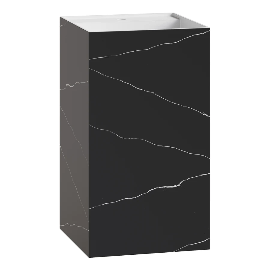 Раковина напольная Boheme Cube 802-NM 48×48×85 см