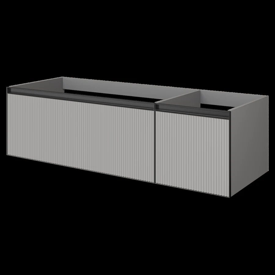 Тумба для ванной Armadi Art Quatro 790-M2-140-L-RIB-A 140×40 см