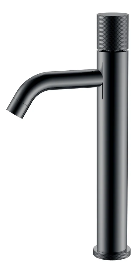 Смеситель для раковины-чаши Boheme Stick 122-SGM.2 160×45×331 мм, цвет графитовый глянцевый