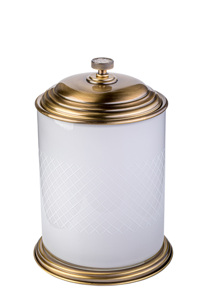 Мусорное ведро Boheme Royal Cristal 10934-BR 230×230×325 мм, цвет бронза — Основное изображение