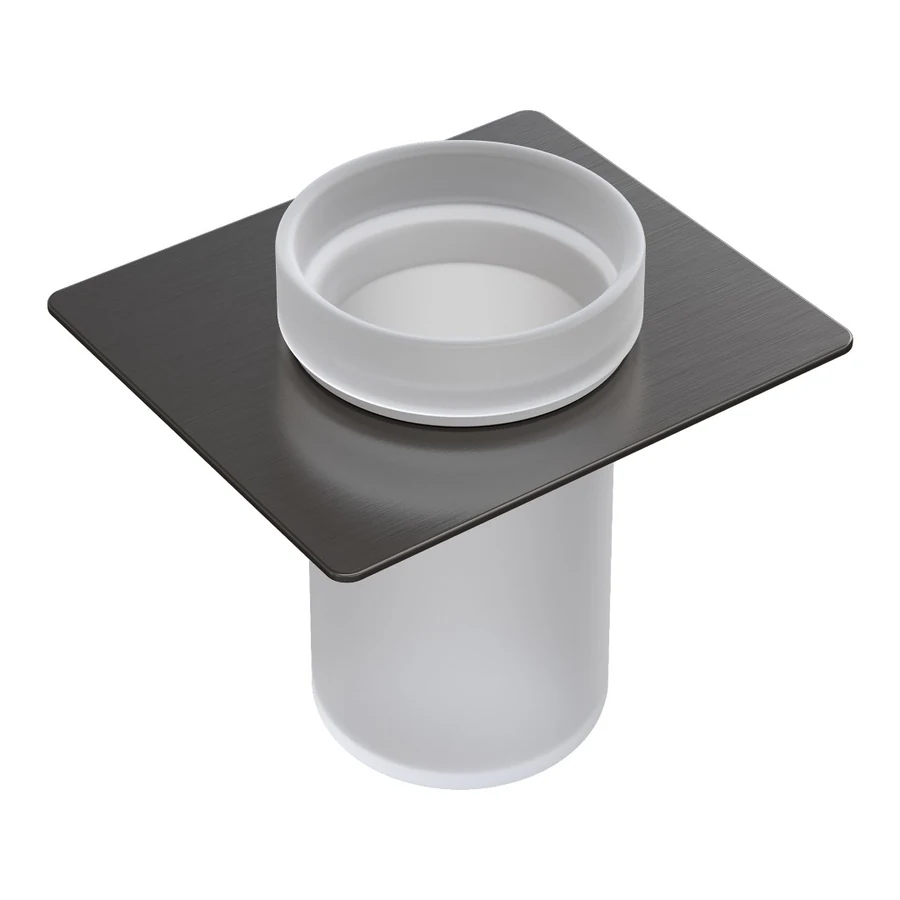 Стакан для ванной Boheme Space 10966-GM-TUM 120×104×90 мм, цвет графитовый