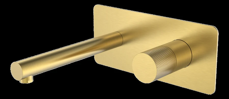 Смеситель встраиваемый Boheme Stick 125-MG.2 202×230×100 мм, цвет золото матовое