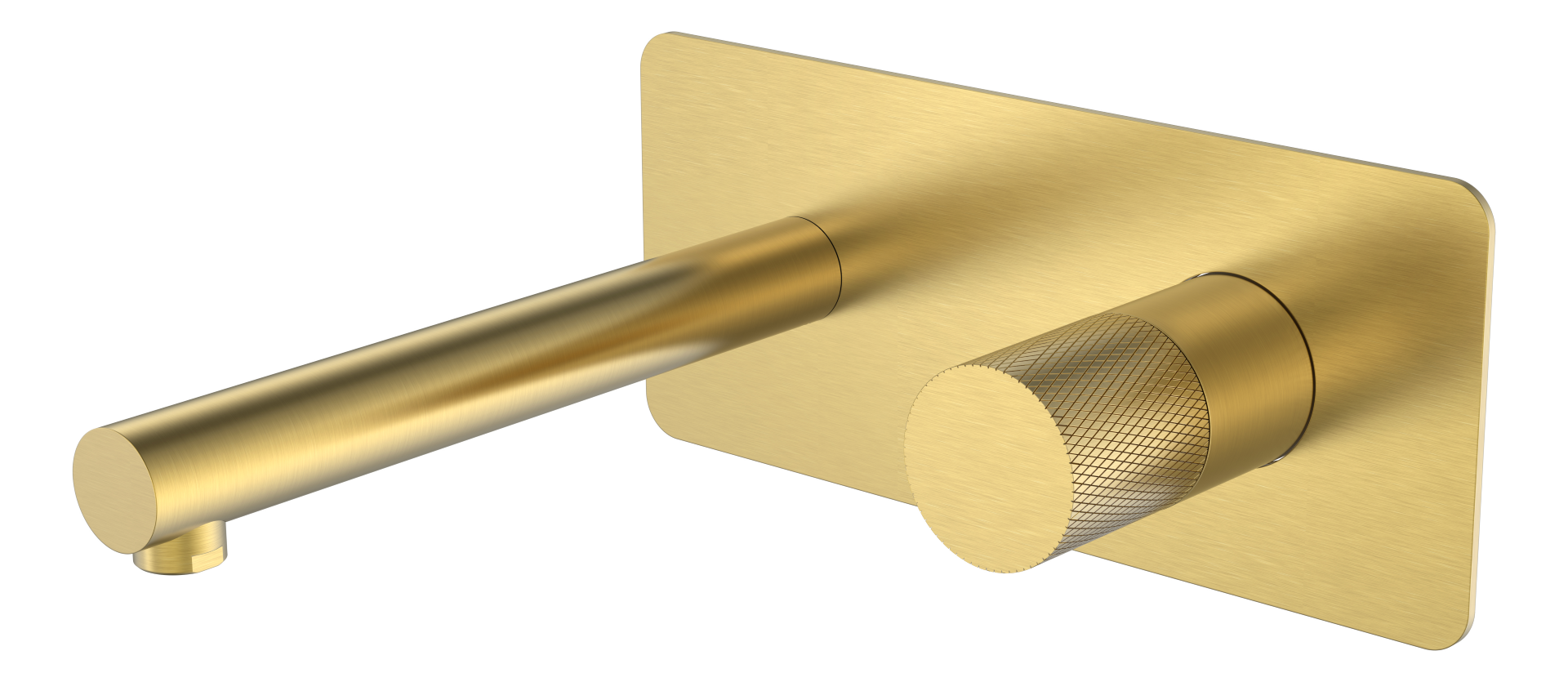 Смеситель встраиваемый Boheme Stick 125-MG.2 202×230×100 мм, цвет золото матовое — Основное изображение