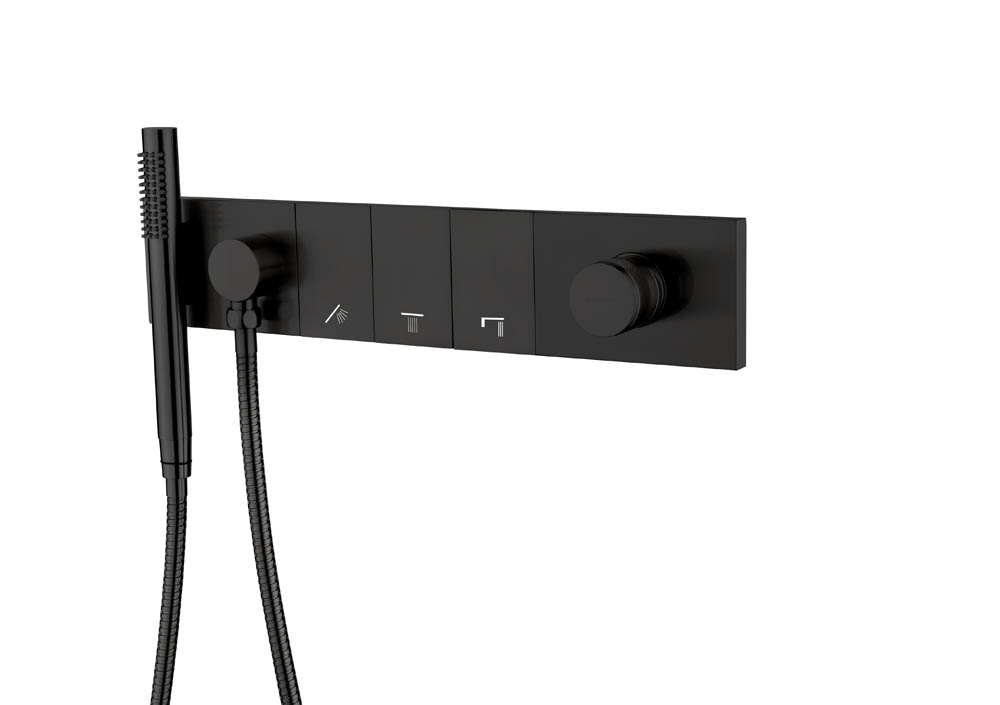 Душевая система Boheme Zodiac 132-SYS-B 55×5×9 см, цвет черный матовый — Основное изображение