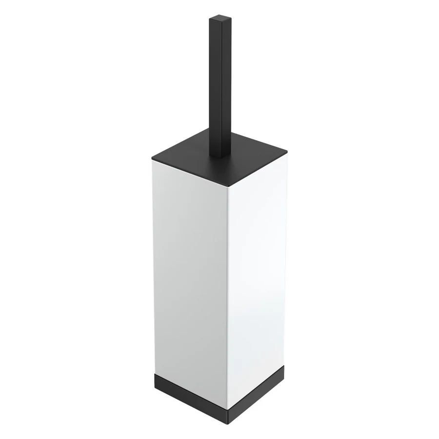 Ёршик для унитаза Boheme Qubic 10949-B 8×48×8 см, цвет черный матовый