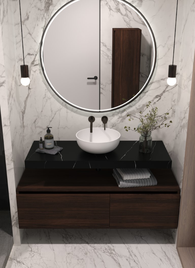 Столешница для ванной Armadi Art Flat 869-100-NM 101×46×7 см — Основное изображение