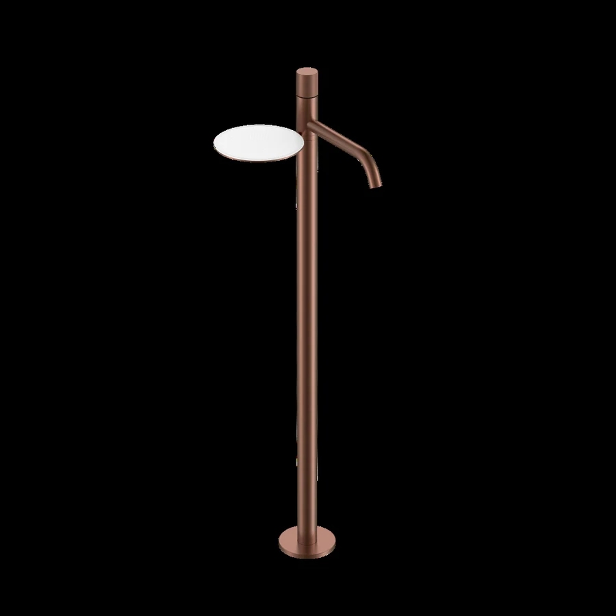 Смеситель для напольной раковины Boheme Stick 120-BRB.4 258×214×1154 мм, цвет бронза брашированная