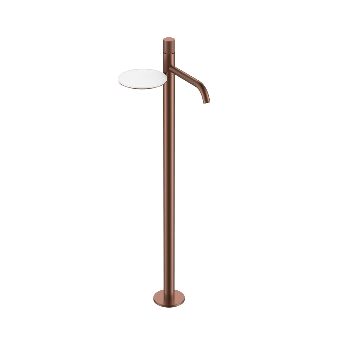 Смеситель для напольной раковины Boheme Stick 120-BRB.4 258×214×1154 мм, цвет бронза брашированная — Основное изображение