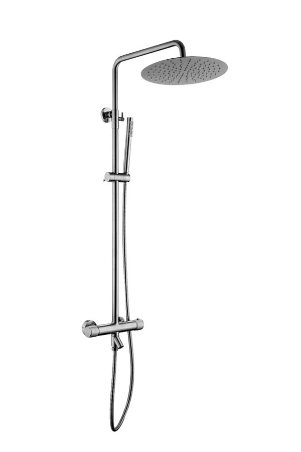 Душевая стойка Boheme Uno 468-T-INOX 573×270×1400 мм