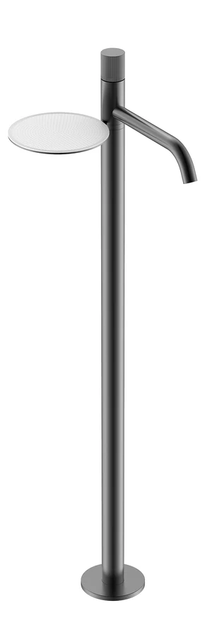 Смеситель для напольной раковины Boheme Stick 120-GM.3, цвет графитовый