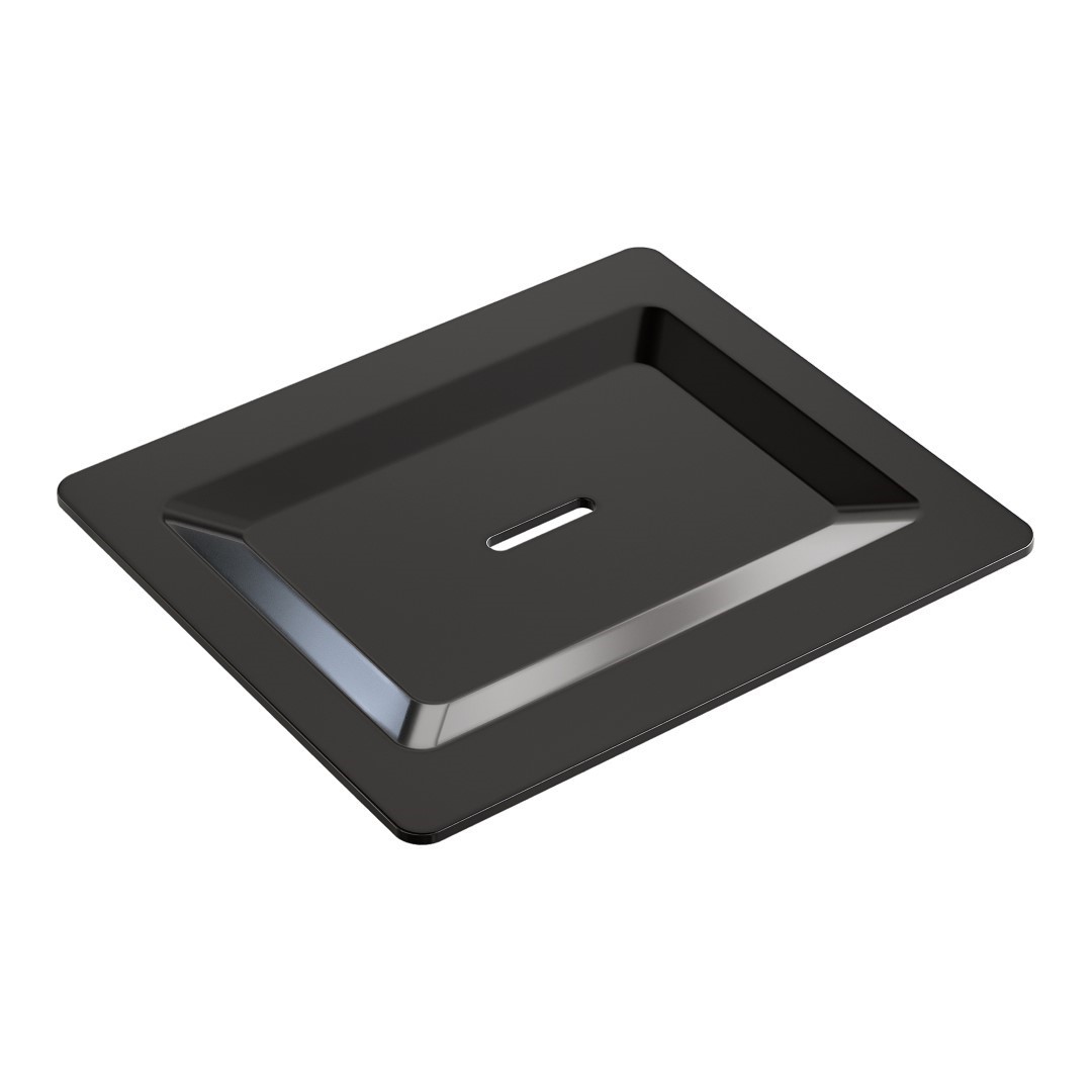 Мыльница Boheme Space 10966-SGM-SOAP 160×104×4 мм, цвет графитовый глянцевый — Основное изображение