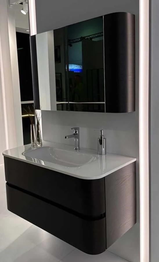 Тумба с раковиной Armadi Art Ovale 780-100-WN 102×52×50 см