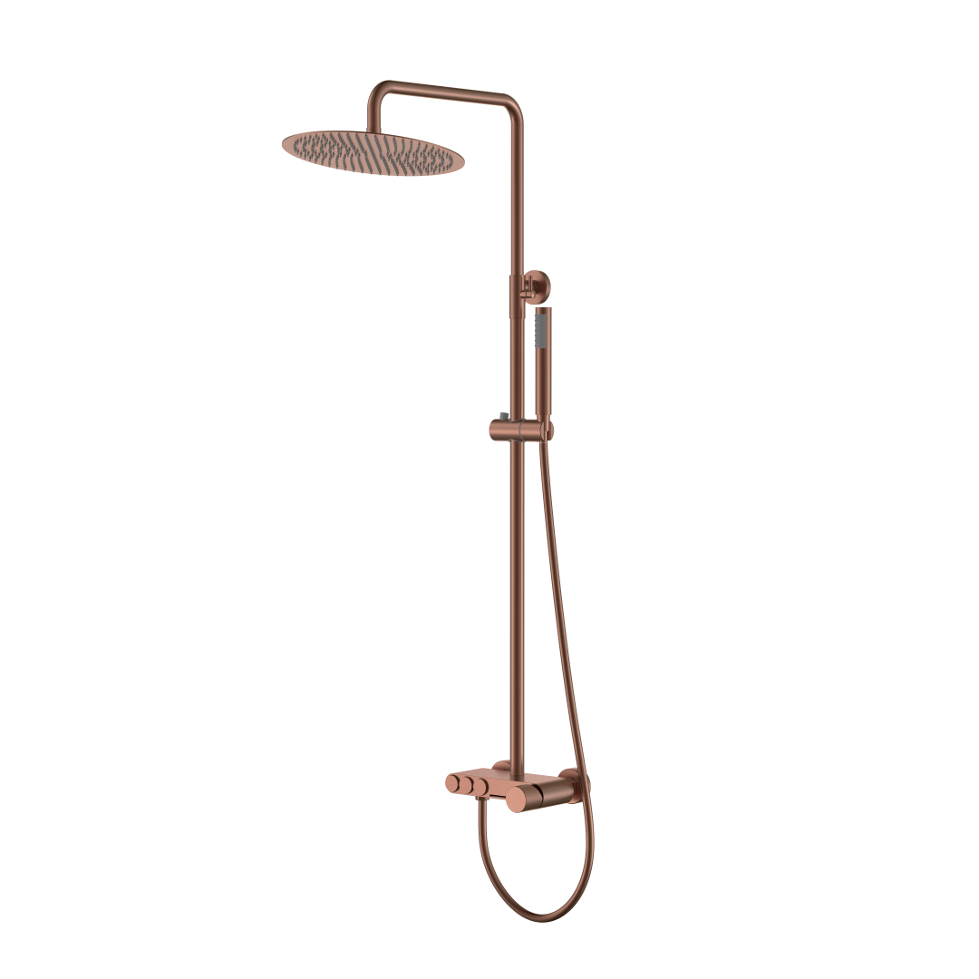 Душевая стойка Boheme Stick 128-BRB.4 570×185×1090 мм, цвет бронза брашированная — Основное изображение