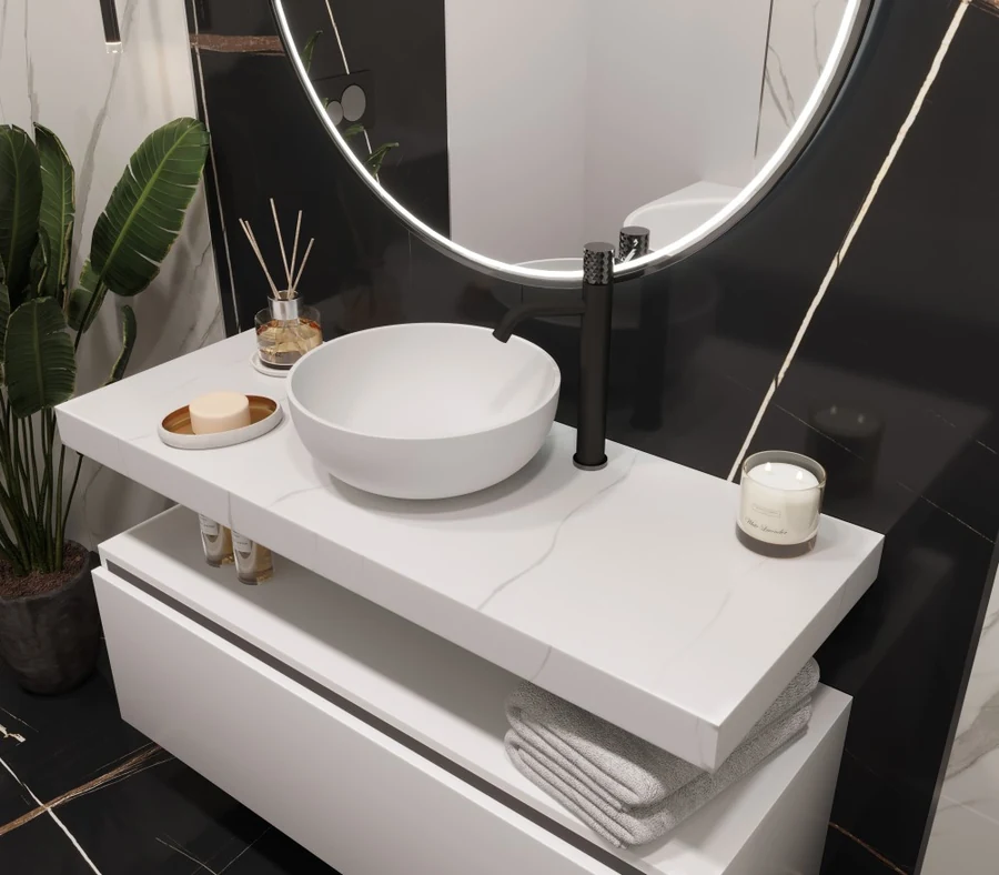 Столешница для ванной Armadi Art Flat 869-120-CLCT 121×46×7 см
