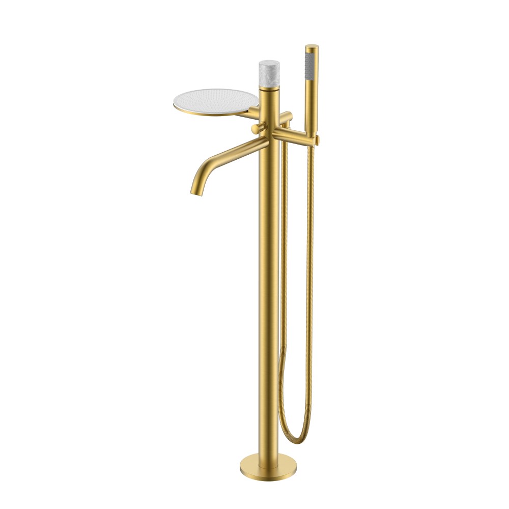 Смеситель для ванны напольный Boheme Stick 129-MG-MR-GR 330×320×986 мм, цвет графитовый — Основное изображение