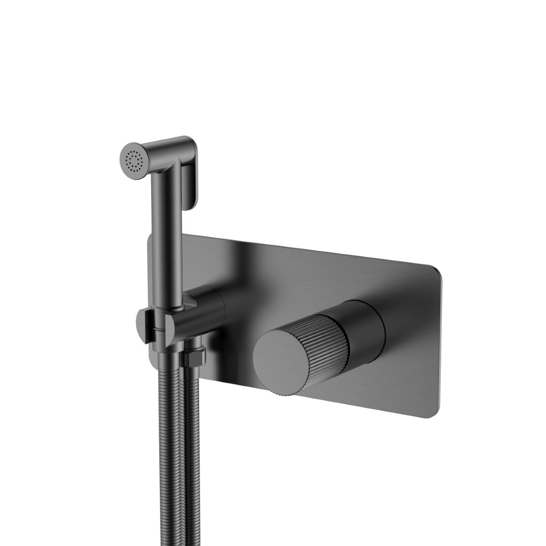 Гигиенический душ Boheme Stick 127-GM.3 203×230×100 мм, цвет графитовый — Основное изображение