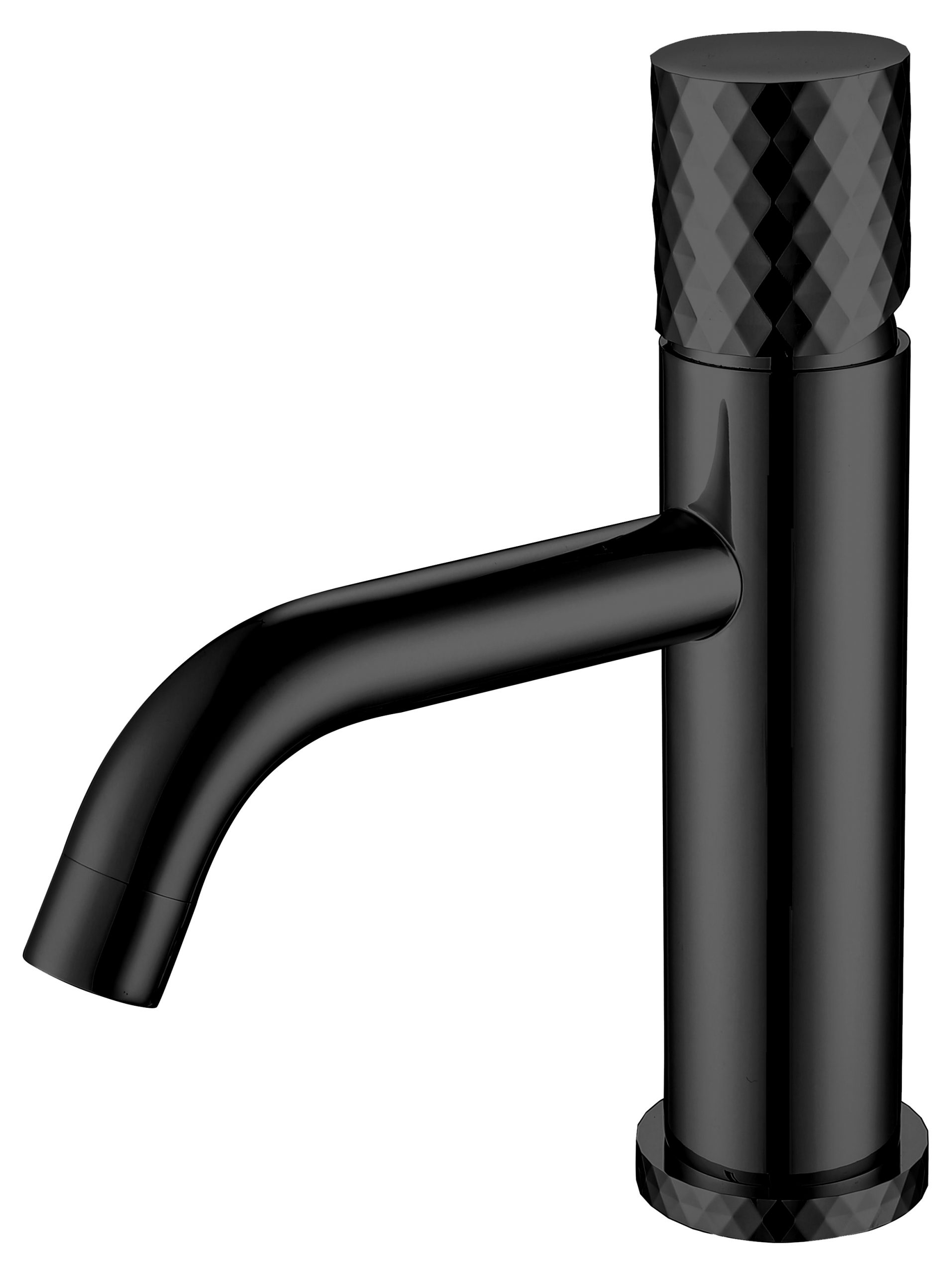 Смеситель для раковины Boheme Stick 121-BB 160×45×201 мм, цвет черный матовый — Основное изображение