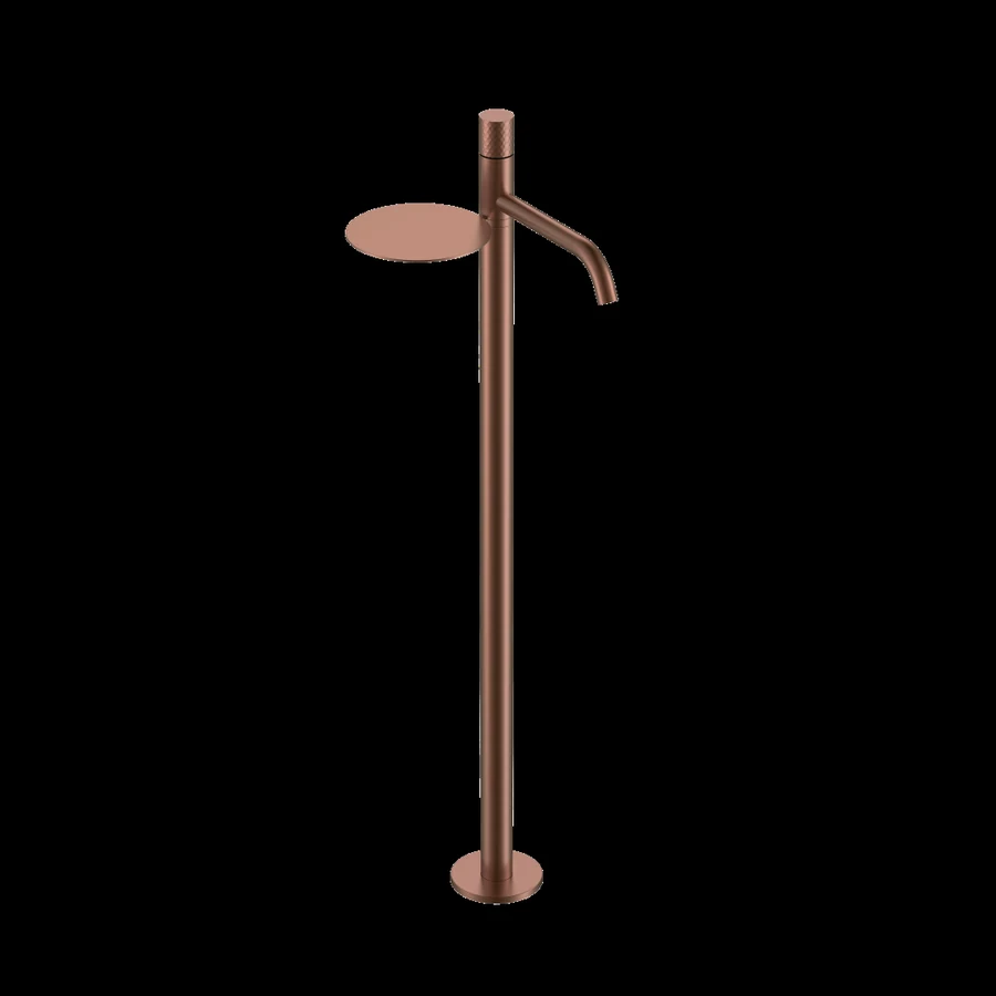 Смеситель для напольной раковины Boheme Stick 120-BRB 258×214×1154 мм, цвет бронза брашированная