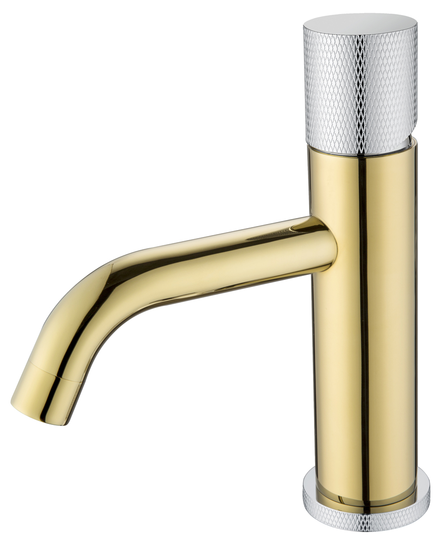 Смеситель для раковины Boheme Stick 121-GCR.2 160×45×201 мм, цвет золото — Основное изображение
