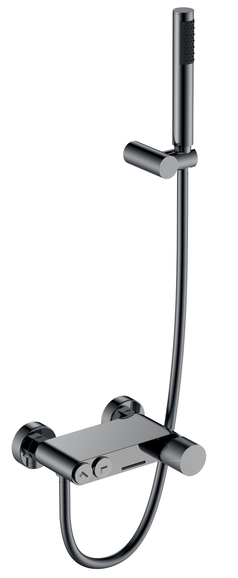 Смеситель для ванны Boheme Stick 123-SGM.2, цвет графитовый глянцевый — Основное изображение