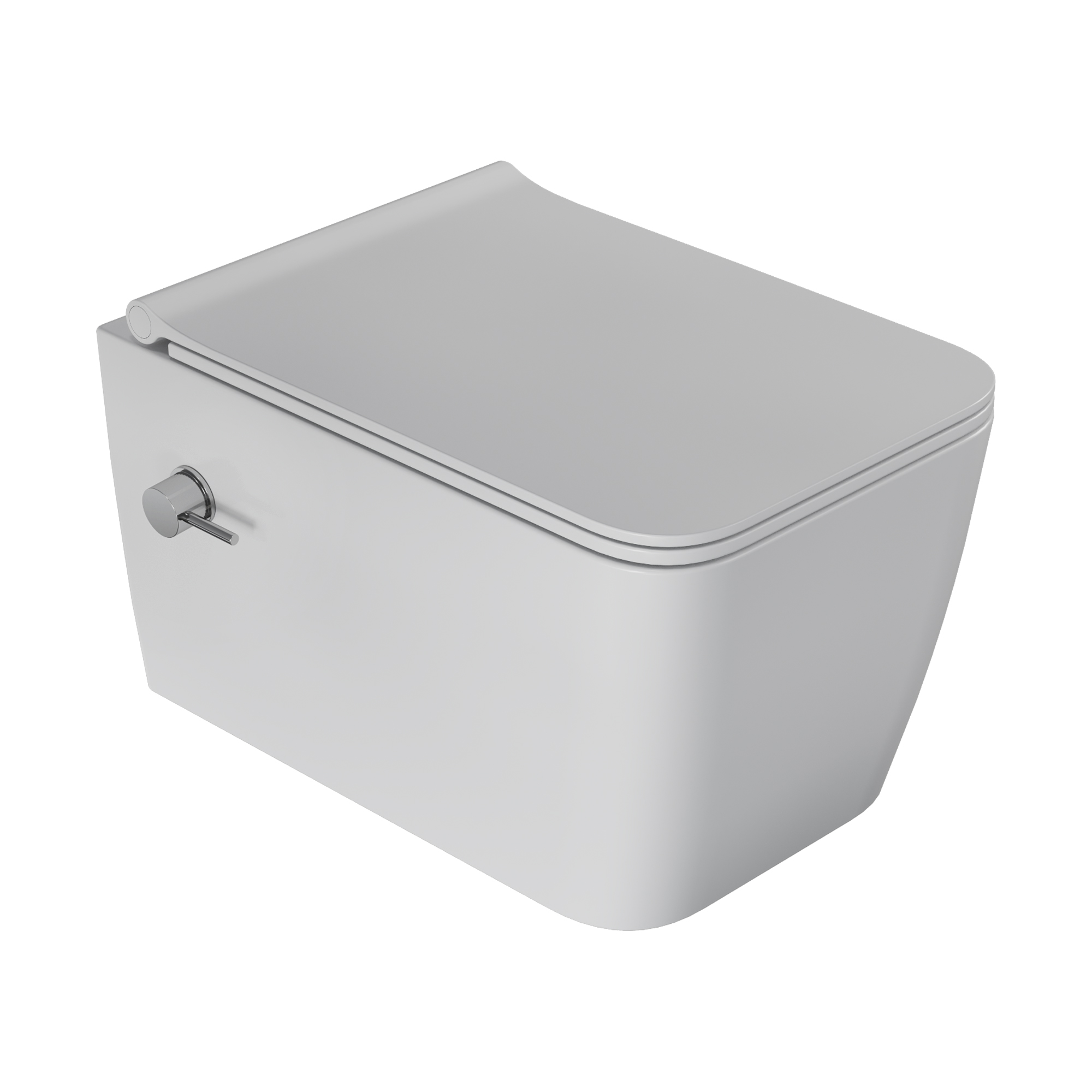 Унитаз-биде подвесной Boheme Zen 967-SET-2-MW 518×370×360 мм, цвет белый матовый — Основное изображение