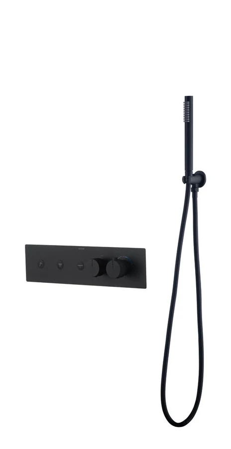 Душевая система Boheme Fusion 131-SYS-B 550×470×105 мм, цвет черный матовый