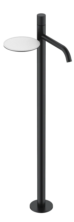 Смеситель для напольной раковины Boheme Stick 120-BB.4, цвет черный матовый