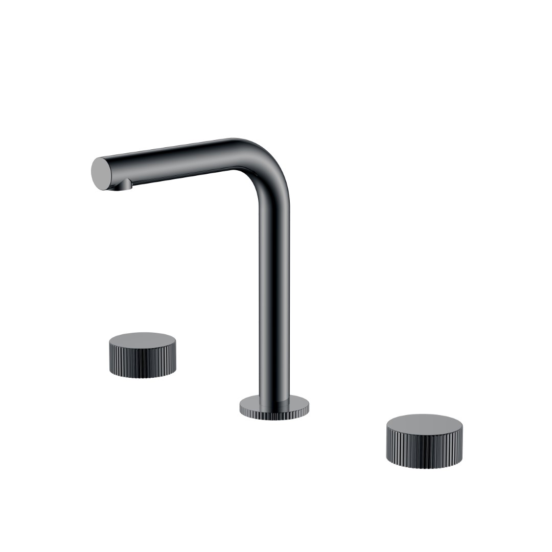 Смеситель для раковины Boheme Stick 152-SGM.3 202×345×178 мм, цвет графитовый глянцевый — Основное изображение