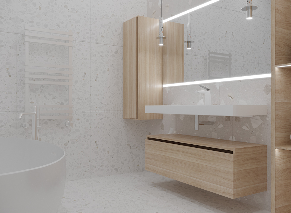 Тумба для ванной Armadi Art Flat 897-120-L 1200×383×460 мм — Основное изображение