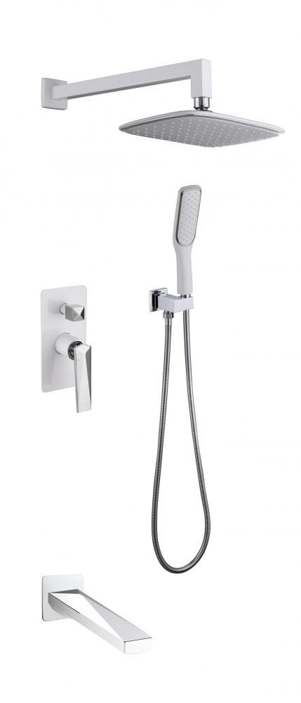 Душевая система встраиваемая Boheme Venturo 374-W-2 513×250×218 мм, цвет белый глянцевый — Основное изображение