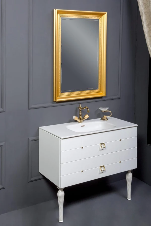Тумба для ванной Armadi Art Vallessi Avantgarde 841-080-WG 80×46×48 см, цвет белый матовый