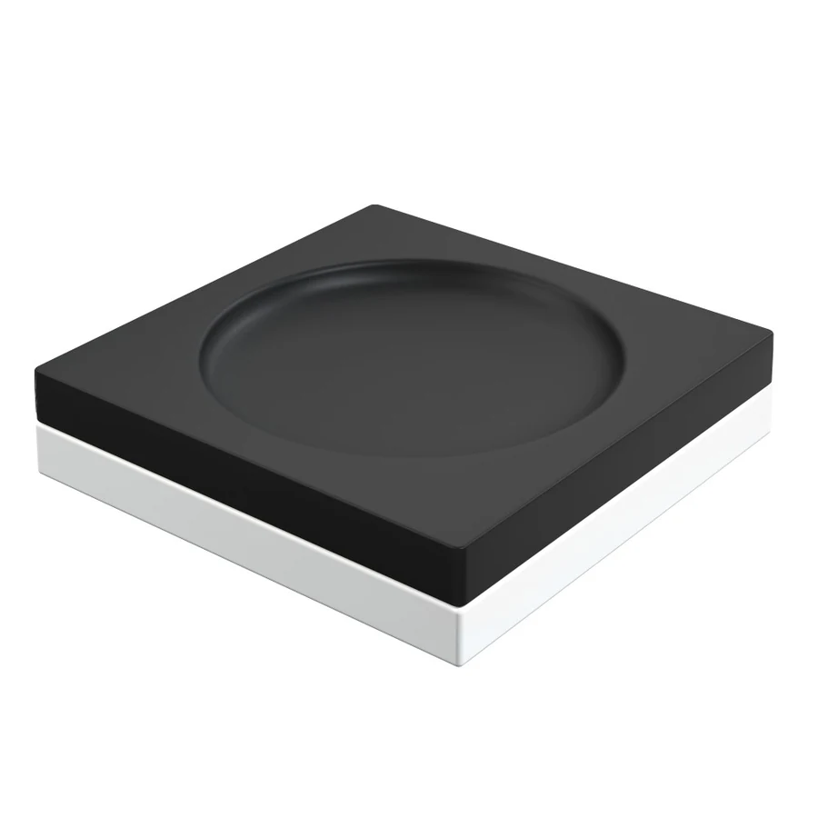 Мыльница Boheme Qubic 10960-B 24×100×100 мм, цвет черный матовый