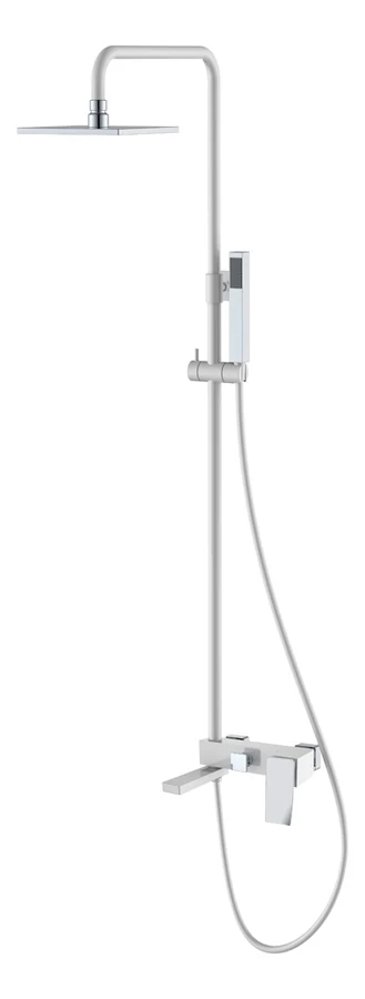 Душевая стойка Boheme Q 148-WCR.2 172×225×920 мм, цвет белый глянцевый