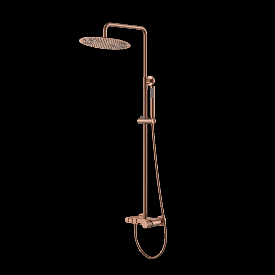 Душевая стойка Boheme Stick 128-CB.4 570×185×1090 мм, цвет медь брашированная