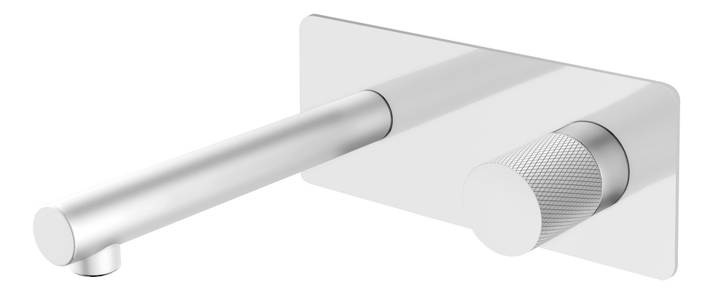 Смеситель встраиваемый Boheme Stick 125-WCR.2 202×230×100 мм, цвет белый глянцевый — Основное изображение